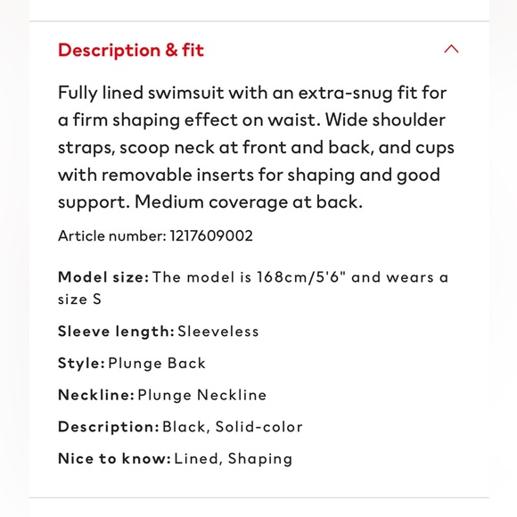 BNWT H&M Firm Shape Swimsuit - Picture 6 of 8